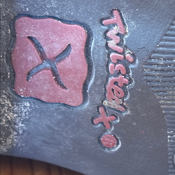 Twisted X cowboy boots turquoise Black and Red Logo Detail 12 - Picture 2 of 13